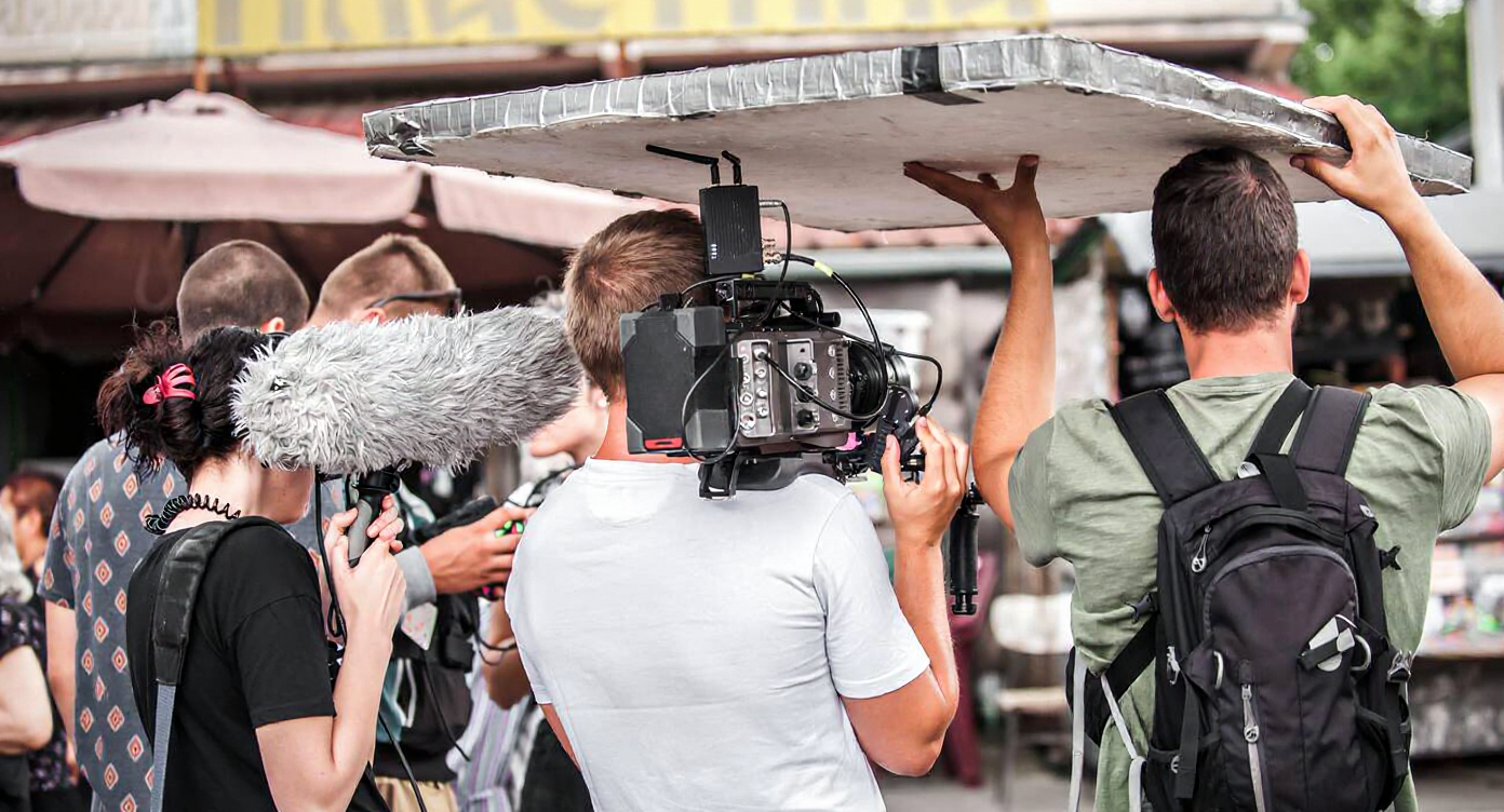 Behind the scenes filming