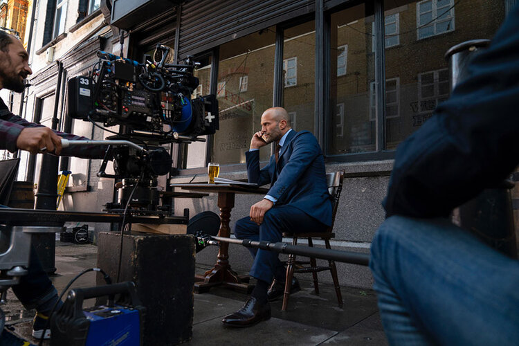 Jason Statham at work